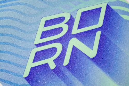 Наждак BORN синій