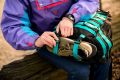 Рюкзак для скейта сірий
